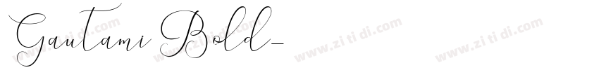 Gautami Bold字体转换